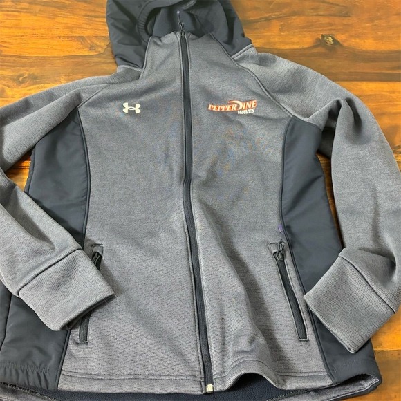 Under Armour Women's Full Zip Hoodie Pepperdine Waves Logo Size L - Picture 1 of 7